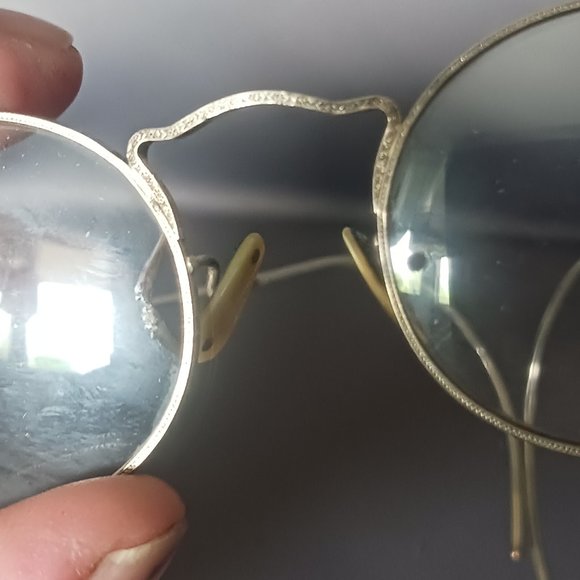 Vintage 1940 Authentic Bausch & Lomb Ful-View Bifocals With Original Paperwork - Picture 10 of 14